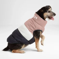 Fetch Padded Dog Coat M - Faded Pink/Ice Grey/Washed Blue