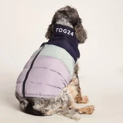 Fetch Padded Dog Coat M - Oxford Blue/Light Mist/Lavender Grey
