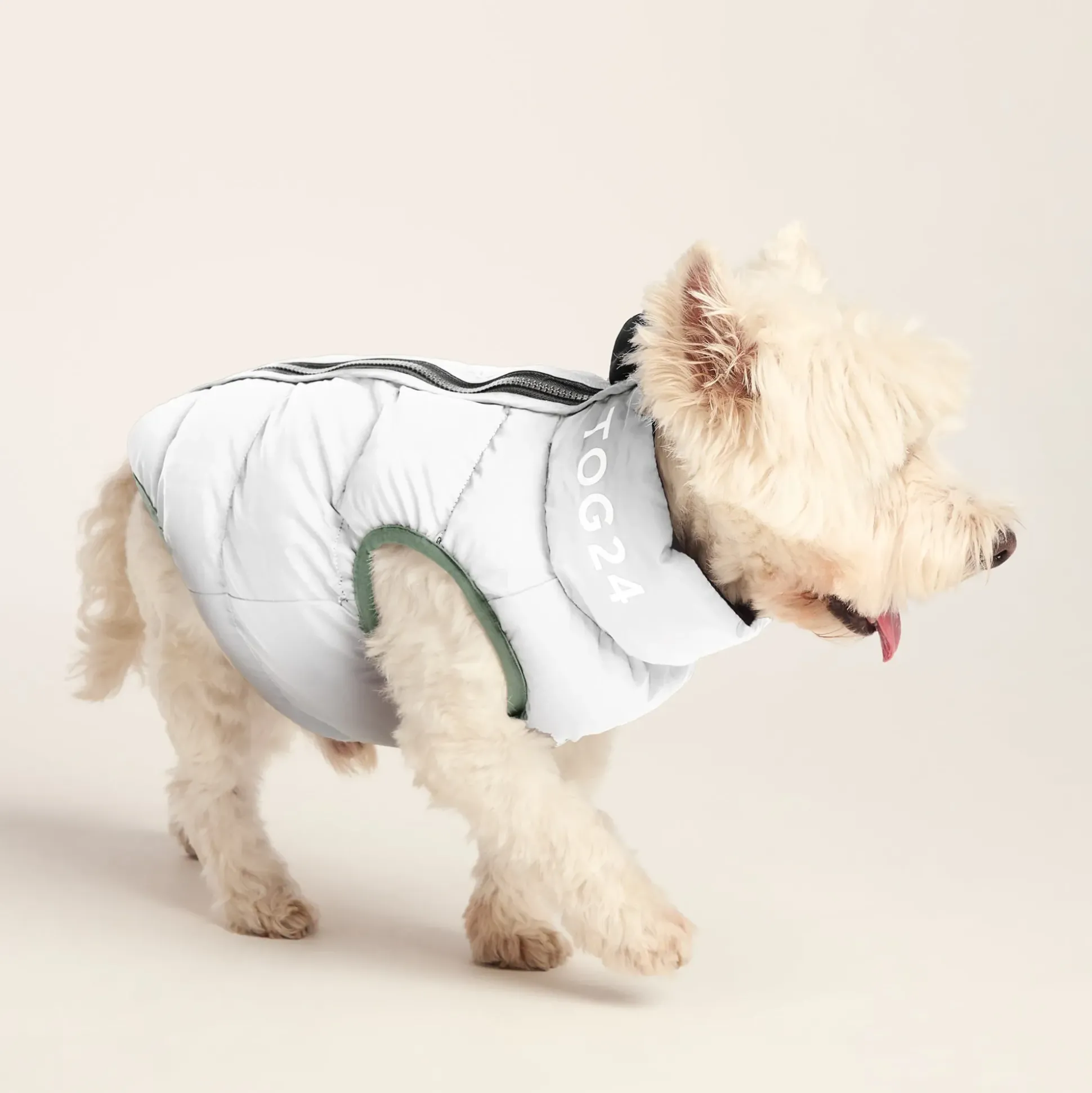 Fetch Padded Dog Coat S - Dark Indigo/Vanilla/Light Forest