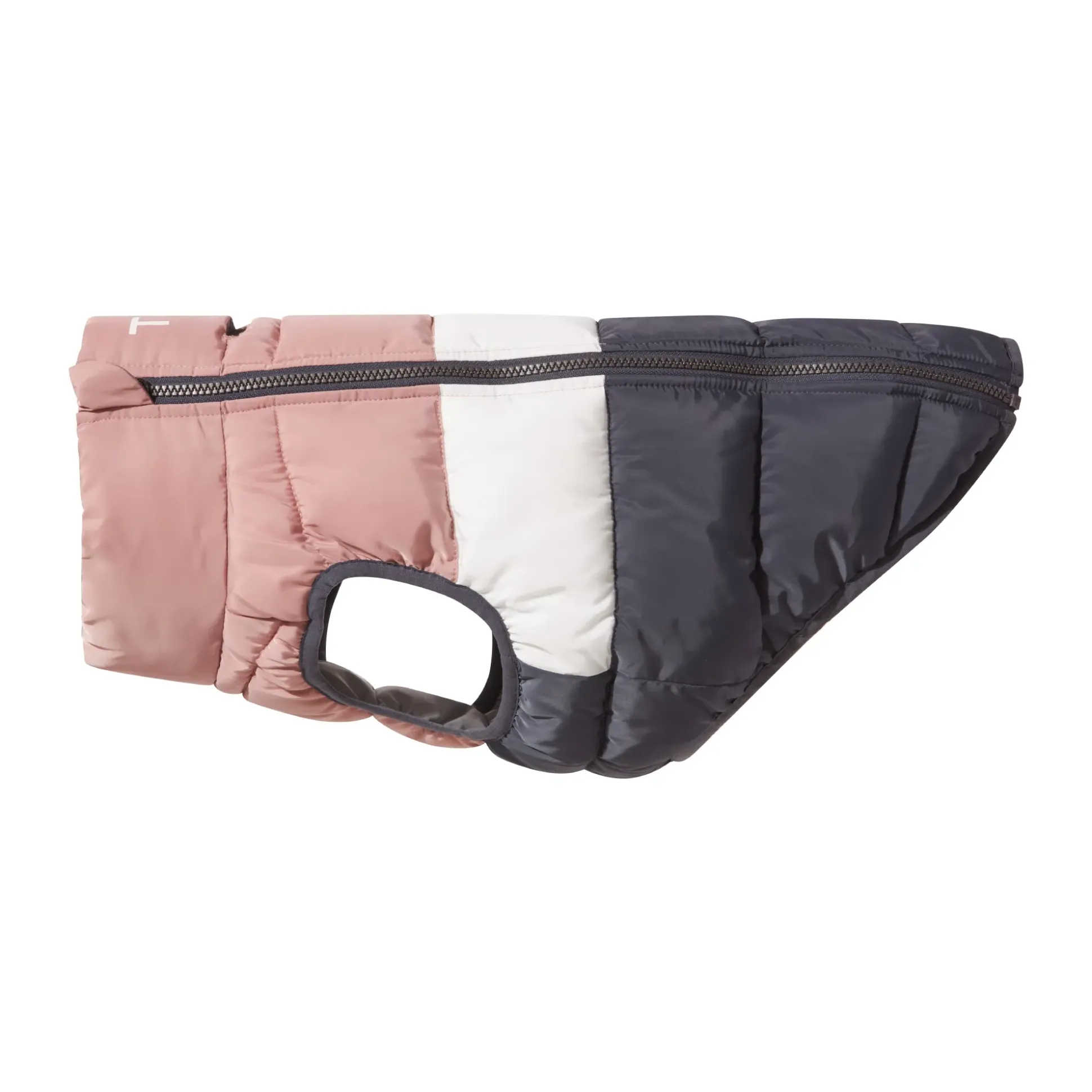 Fetch Padded Dog Coat S - Faded Pink/Ice Grey/Washed Blue
