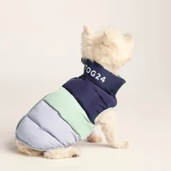 Fetch Padded Dog Coat S - Oxford Blue/Light Mist/Lavender Grey