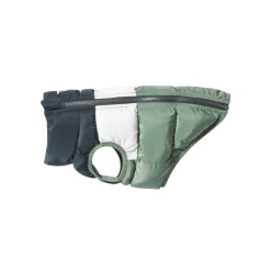 Fetch Padded Dog Coat XS - Dark Indigo/Vanilla/Light Forest