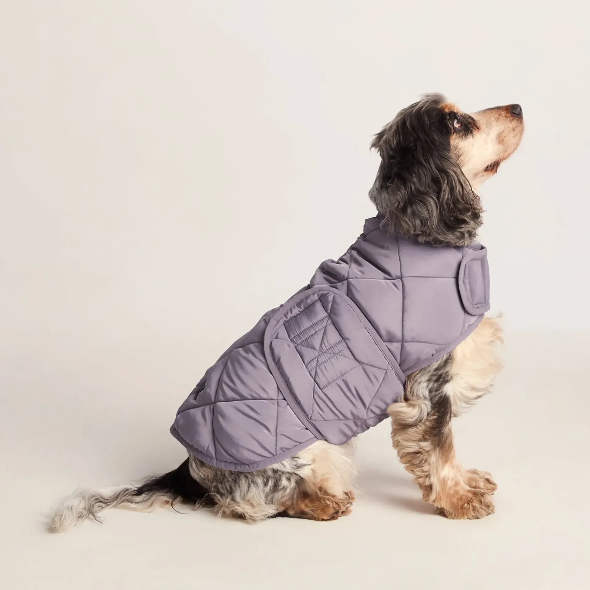 Fido Padded Dog Coat M - Dusky Lilac