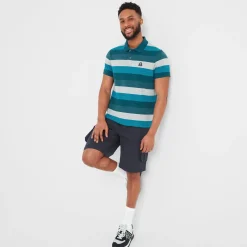 Flaxby Mens Polo - Lagoon Blue