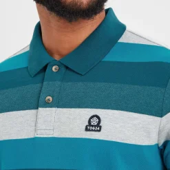Flaxby Mens Polo - Lagoon Blue