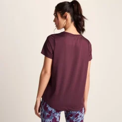 Florrie Womens Performance T-Shirt - Black Raspberry