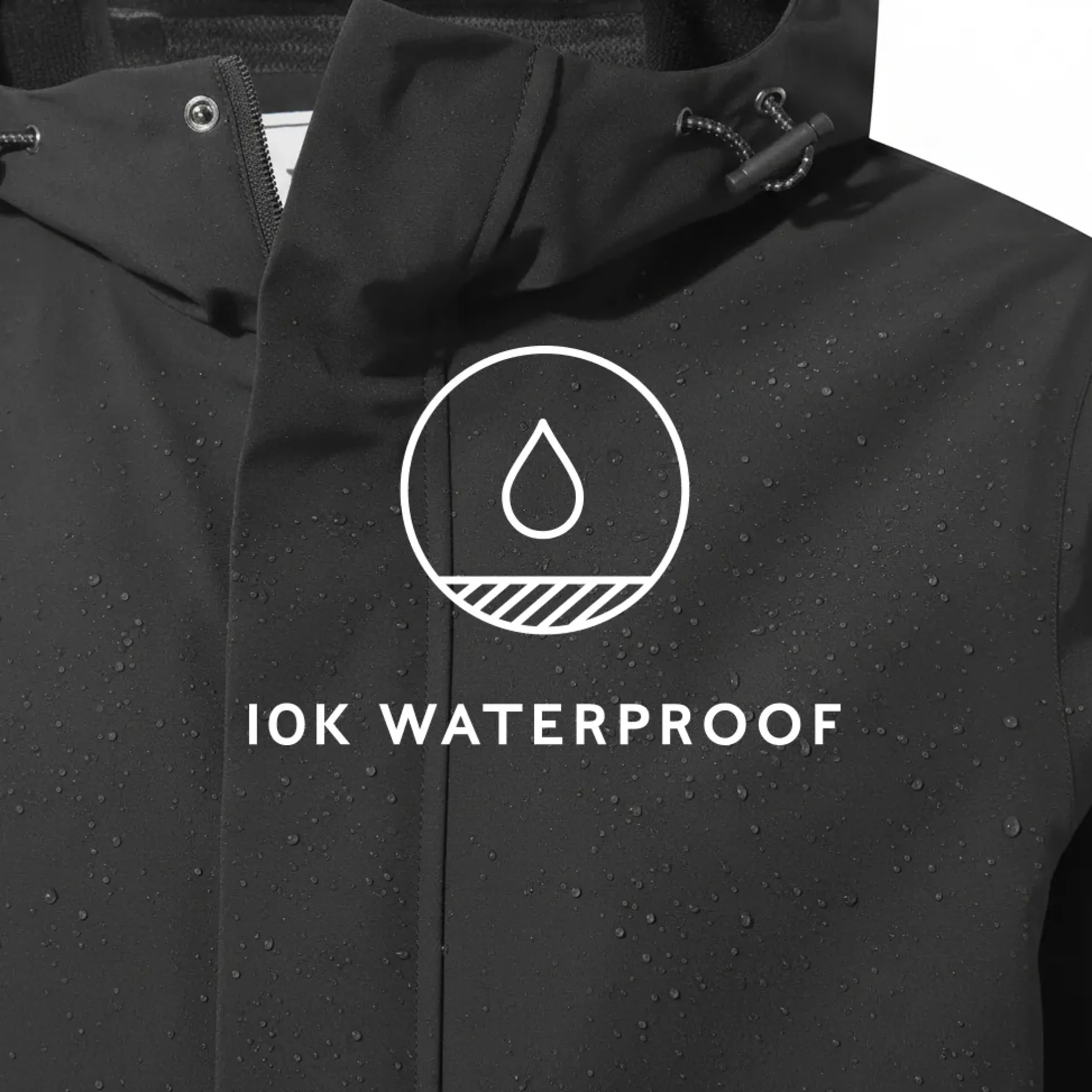 Flynn Mens Waterproof Jacket - Black