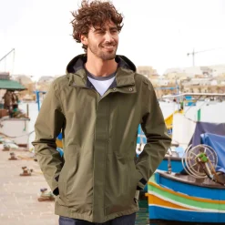 Flynn Mens Waterproof Jacket - Moss Green