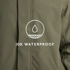 Flynn Mens Waterproof Jacket - Moss Green