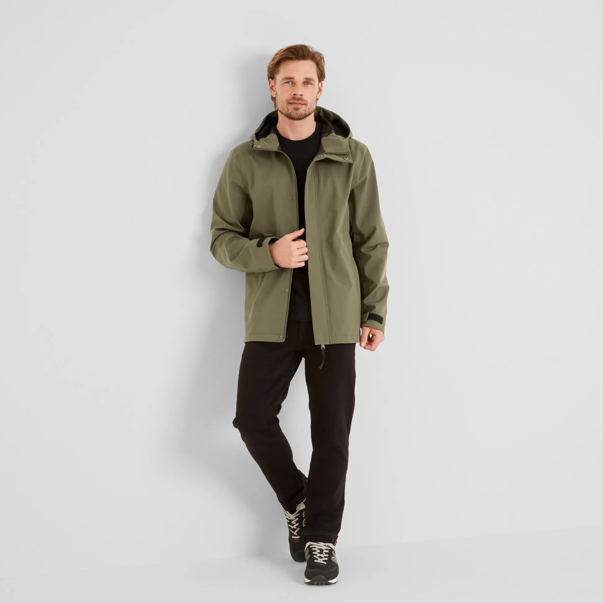 Flynn Mens Waterproof Jacket - Moss Green