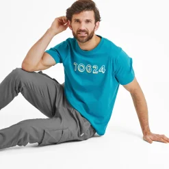 Foran Mens 100% Cotton Supersoft T-Shirt - Mosaic Blue