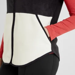 Fordley Womens Microfleece Gilet - Black/Vanilla