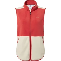Fordley Womens Microfleece Gilet - Cranberry/Vanilla