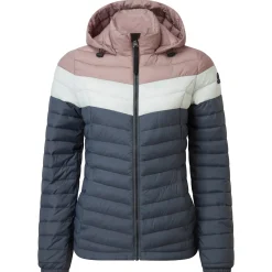 Garriston Womens Lightweight Padded Jacket - Washed Blue/Pink