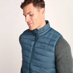 Gibson Mens Insulated Padded Gilet - Lagoon Blue