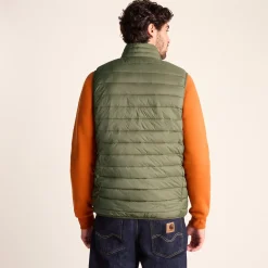 Gibson Mens Insulated Padded Gilet - Khaki