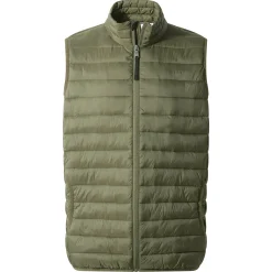 Gibson Mens Insulated Padded Gilet - Khaki