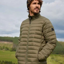 Gibson Mens Insulated Padded Jacket - Khaki