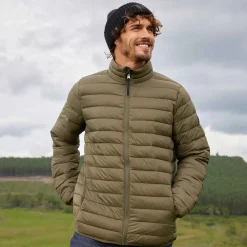 Gibson Mens Insulated Padded Jacket - Khaki