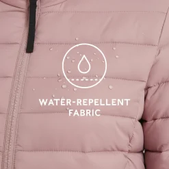 Gibson Womens Insulated Padded Jacket - Faded Pink