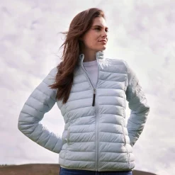 Gibson Womens Insulated Padded Jacket - Ice Blue