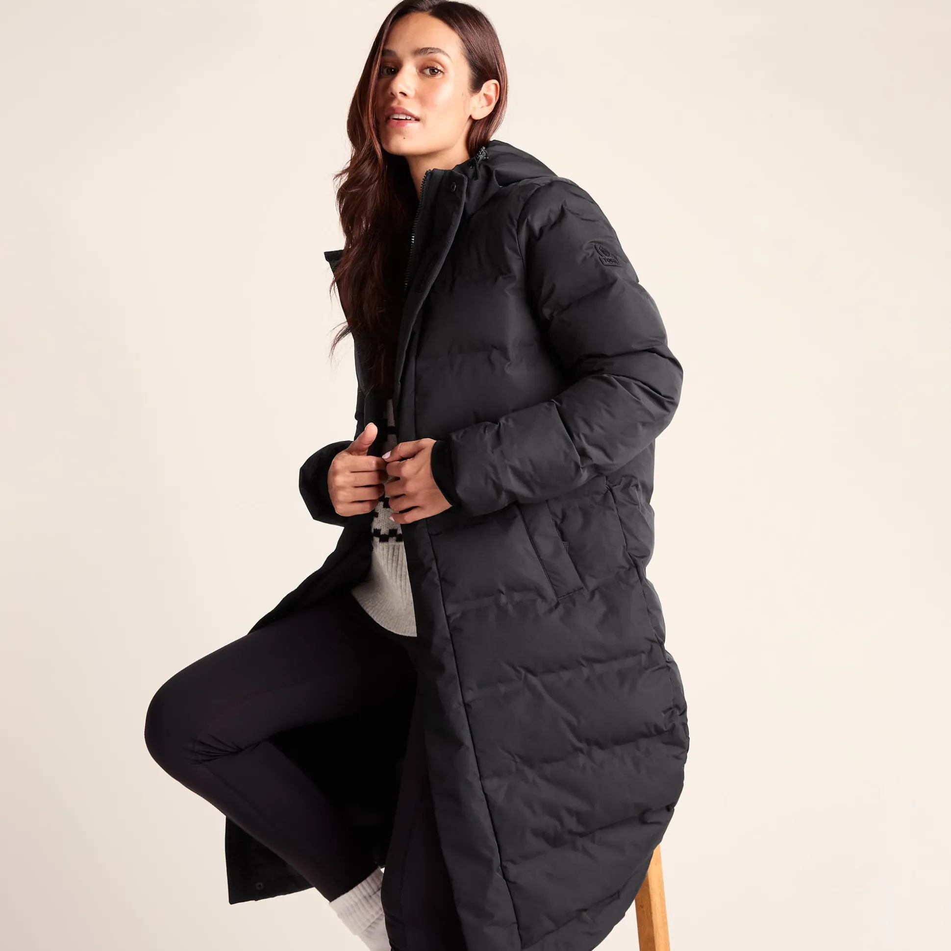 Glaston Womens Shower Resistant Insulated Parka - Black