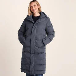 Glaston Womens Shower Resistant Insulated Parka - Washed Blue