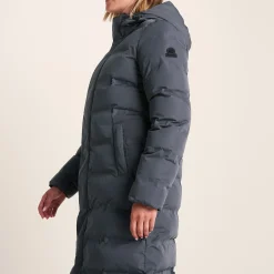 Glaston Womens Shower Resistant Insulated Parka - Washed Blue