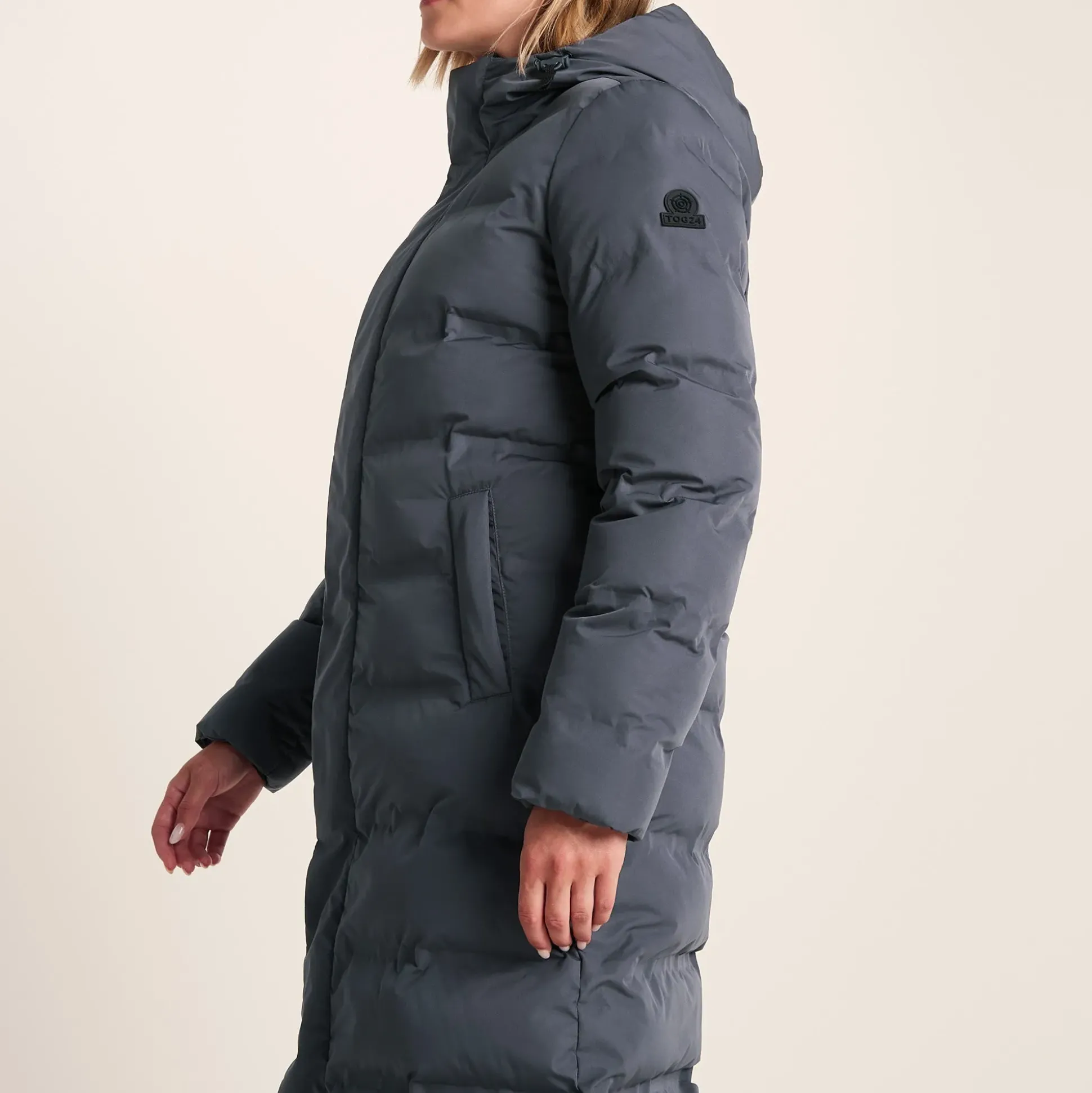 Glaston Womens Shower Resistant Insulated Parka - Washed Blue