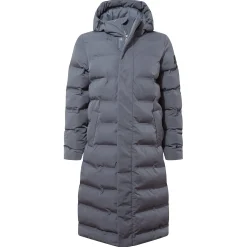 Glaston Womens Shower Resistant Insulated Parka - Washed Blue
