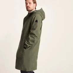 Glenton Mens Long Waterproof Jacket - Moss Green