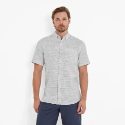 Greyson Mens 100% Cotton Short Sleeve Supersoft Shirt - Optic White