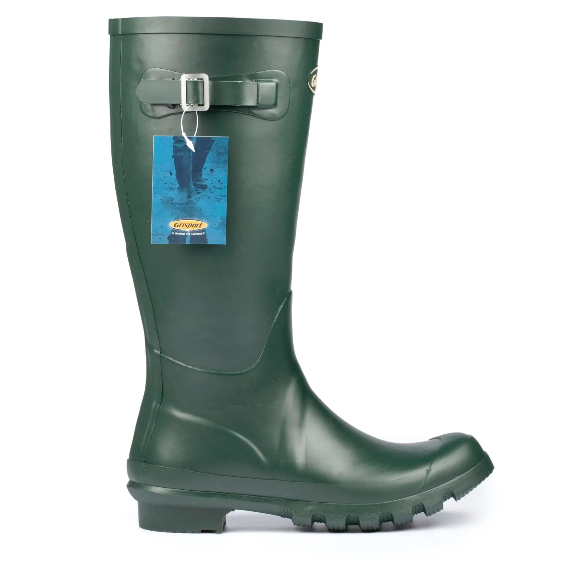 Grisport Rubber Strap Wellington - Green