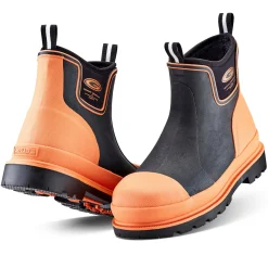 Grubs Boots Ceramic Driver Safety Mid Height Wellington Mens - Orange