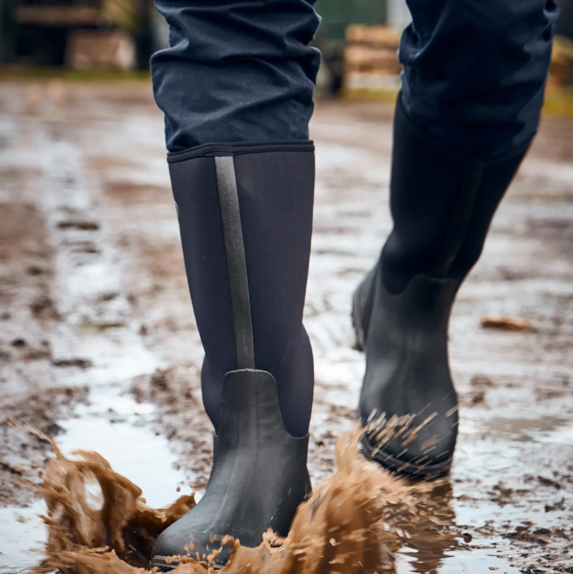 Grubs Boots Frostline Unisex Classic Wellies - Black