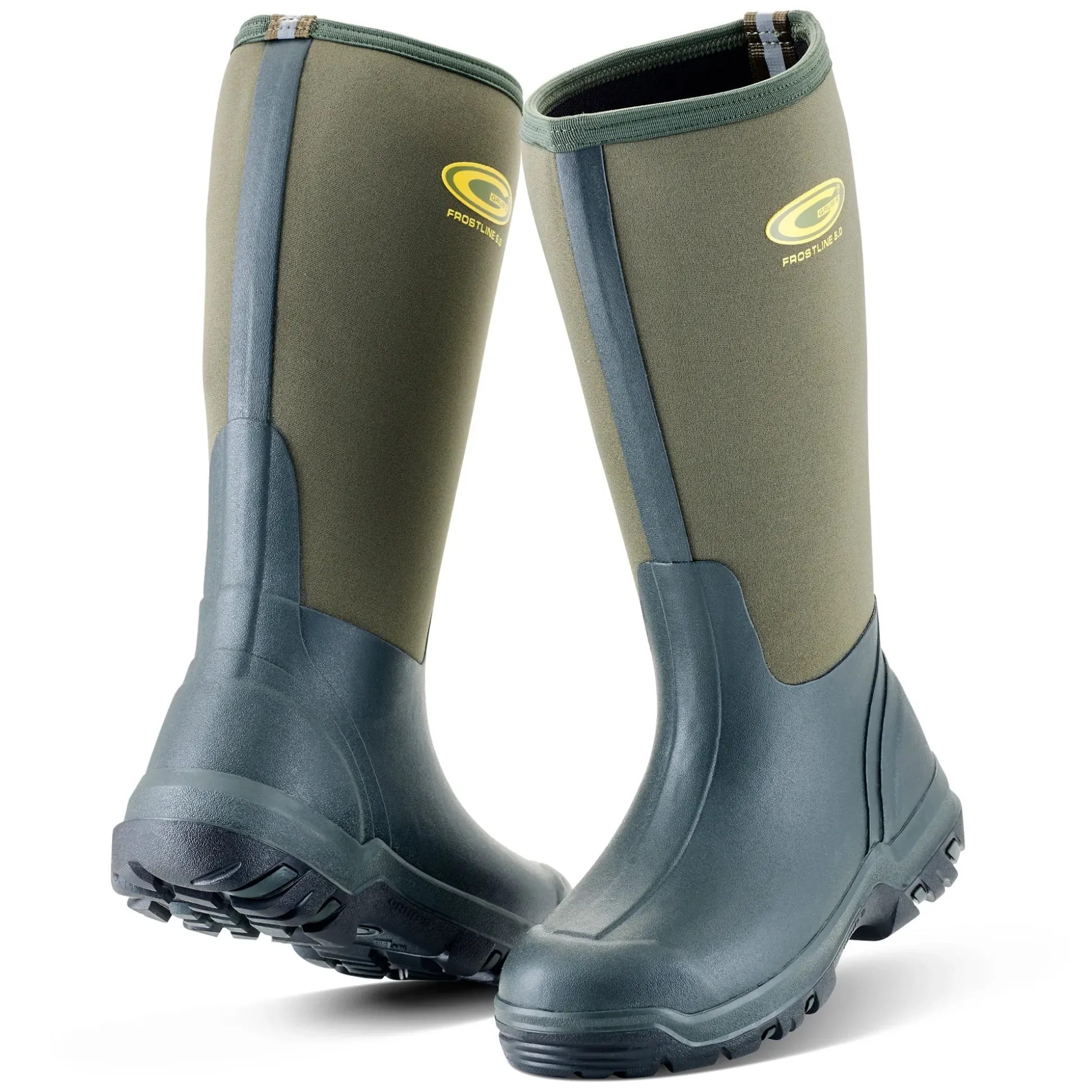 Grubs Boots Frostline Unisex Classic Wellies - Green