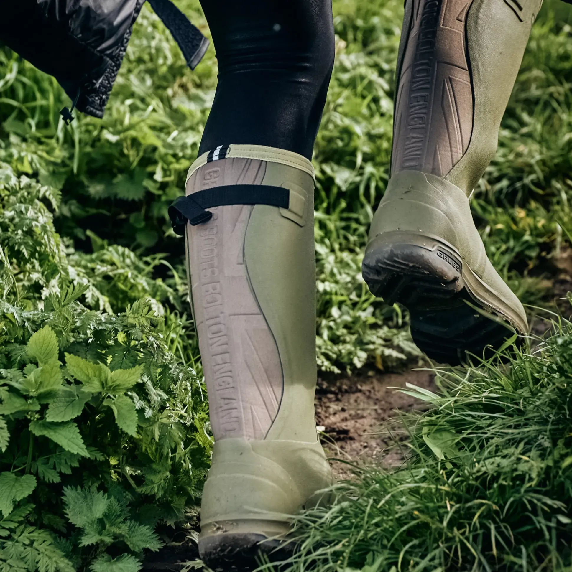 Grubs Boots Highline Unisex Wellies - Green