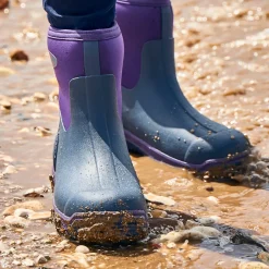 Grubs Boots Midline Mid Height Wellies Womens - Purple