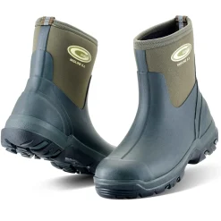 Grubs Boots Midline Unisex Mid Height Wellies - Green