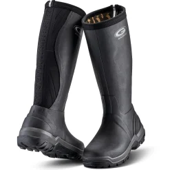 Grubs Boots Rainline Wellies Womens - Black
