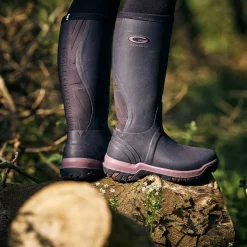 Grubs Boots Rainline Wellies Womens - Purple