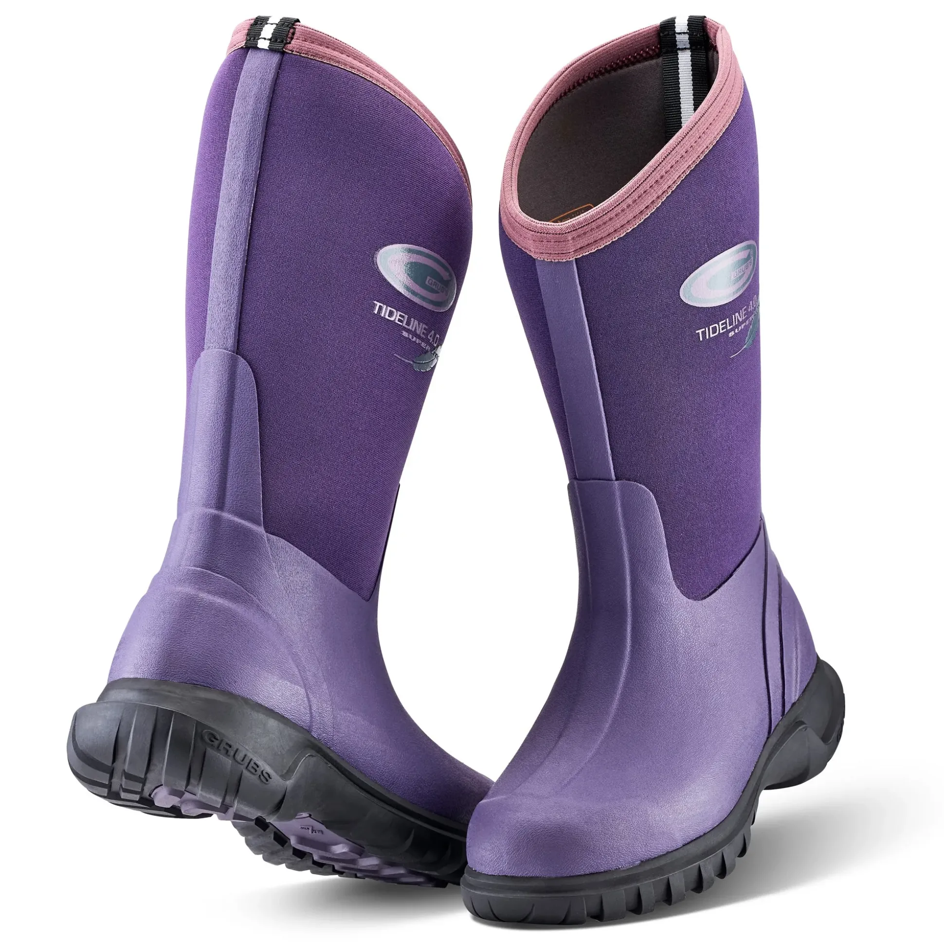 Grubs Boots Tideline Wellies Womens - Purple