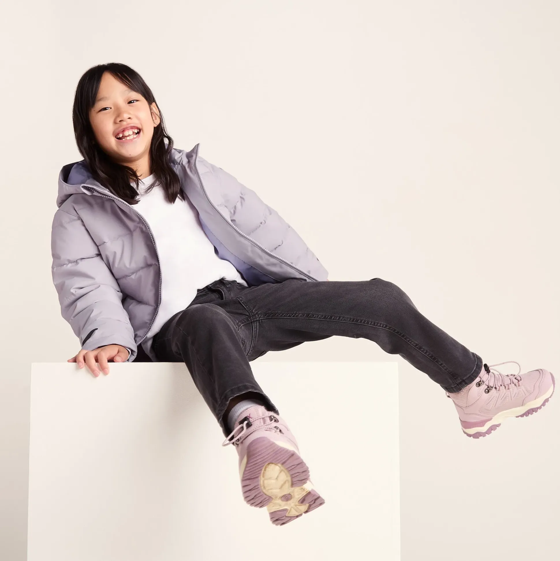 Harecroft Kids Padded Jacket - Lavender Grey
