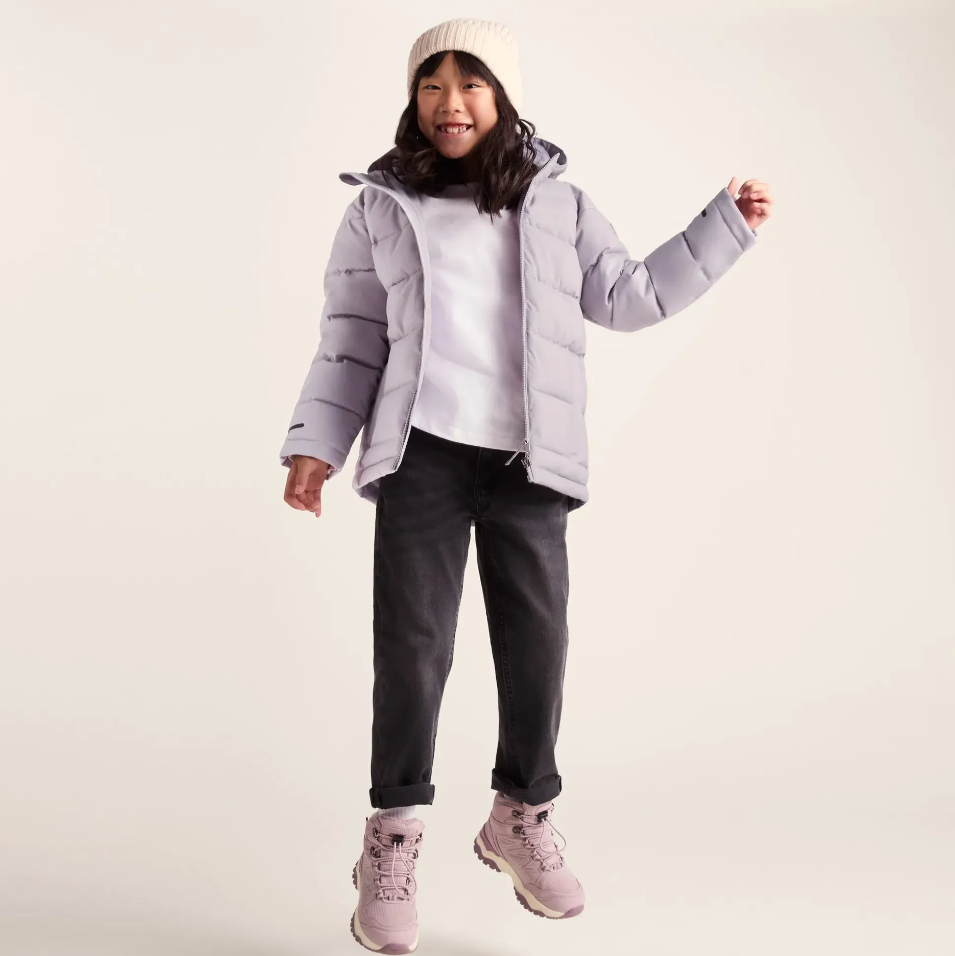 Harecroft Kids Padded Jacket - Lavender Grey
