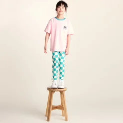 Harri Kids Shaun the Sheep Legging - Spearmint Woolly Checkerboard