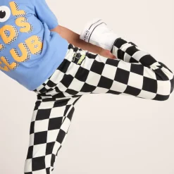 Harri Kids Shaun the Sheep Legging - Black Woolly Checkerboard
