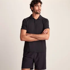 Hector Mens Performance Polo Shirt - Black