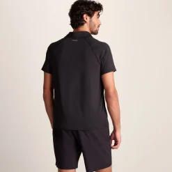 Hector Mens Performance Polo Shirt - Black