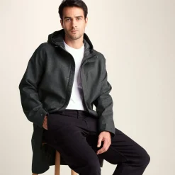 Henry Mens Waterproof Longline Coat - Charcoal Melange