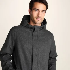 Henry Mens Waterproof Longline Coat - Charcoal Melange